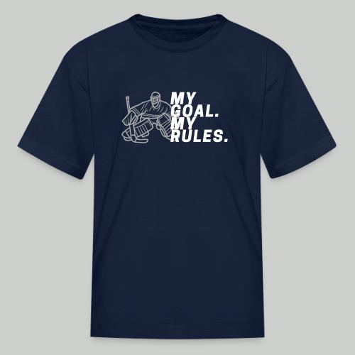 MY GOAL. MY RULES - Boy Goalie - Kid's T-Shirt
