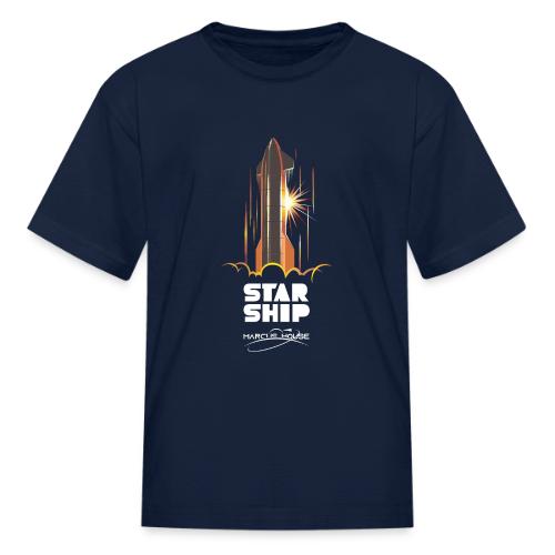 Star Ship Mars - Dark - With Logo - Kid's T-Shirt