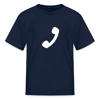 Phone - Kid's T-Shirt - navy - Front