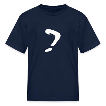 Question mark - Kid's T-Shirt - navy - Front