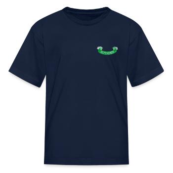 Harry Potter Slytherin Banner Embroidery Design - Kid's T-Shirt - navy - Front