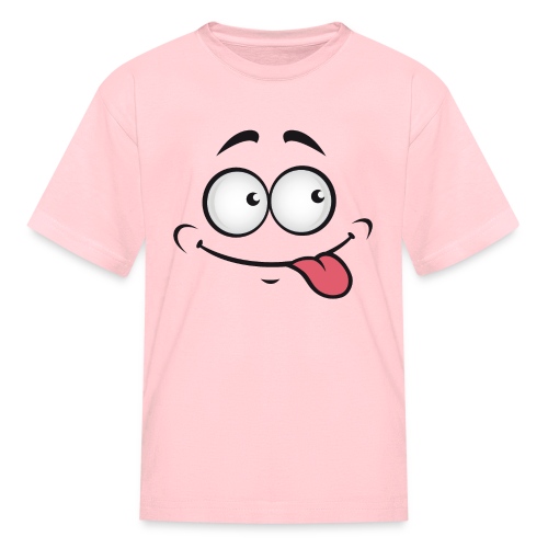 Happy Goofy Face with Tongue out - Kids' T-Shirt