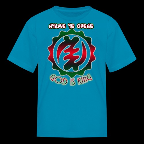 God is King Adinkra - Kids' T-Shirt