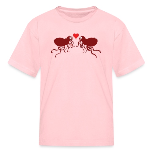 Ugly fleas madly falling in love - Kids' T-Shirt