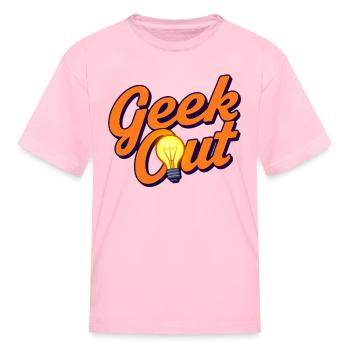 Geek Out - Kid's T-Shirt - pink - Front