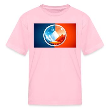 Between Fire and Ice - Kid's T-Shirt - pink - Front