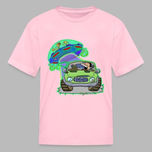 GrisDismation Ongher's UFO Alien Abduction - Kid's T-Shirt