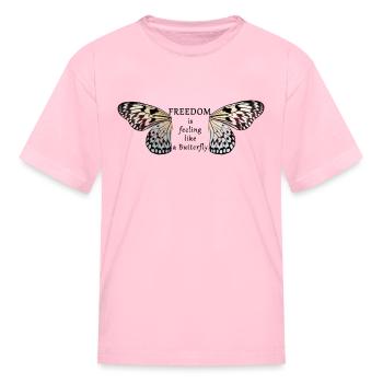 FREEDOM - Kid's T-Shirt - pink - Front