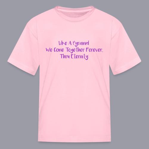 TOGETHER FOREVER (PURPLE PRINT) - Kid's T-Shirt