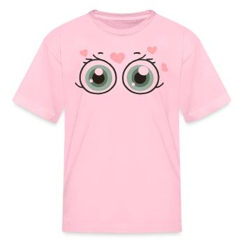 Eyes of Love 5 - Kid's T-Shirt - pink - Front