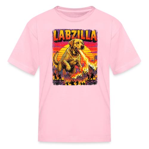 Labzilla Giant Yellow Labrador Monster Tee - Kid's T-Shirt