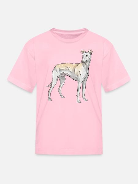 Spanish Galgo Dog Spanish Greyhound - Kid's T-Shirt - pink