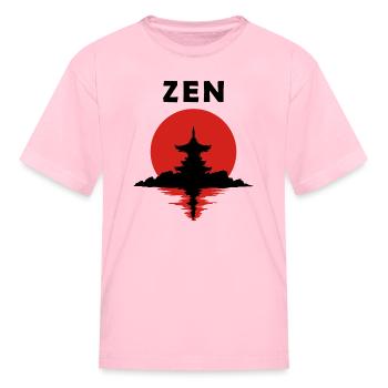 Zen - Kid's T-Shirt - pink - Front