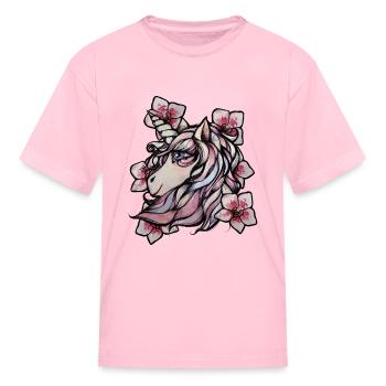 Unicorn Orchids - Kid's T-Shirt - pink - Front