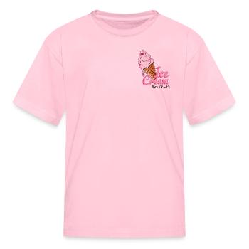 Ice cream - Kid's T-Shirt - pink - Front