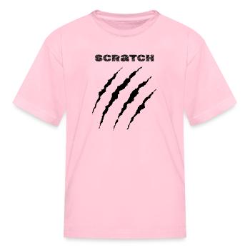 Scratch Mark - Kid's T-Shirt - pink - Front