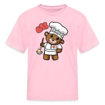 Teddy Fantasy arts culinaires Food kids job - T-shirt Enfant - rose - Devant