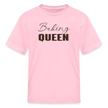 Baking queen - baking lover - Kid's T-Shirt - pink - Front