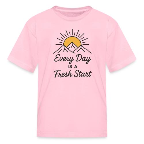 Inspirational Mountain Sunrise Motif - Kid's T-Shirt