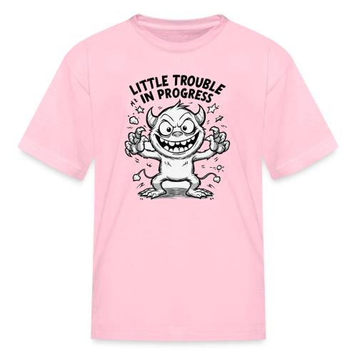 Playful Mischief Demon Illustration - Kid's T-Shirt