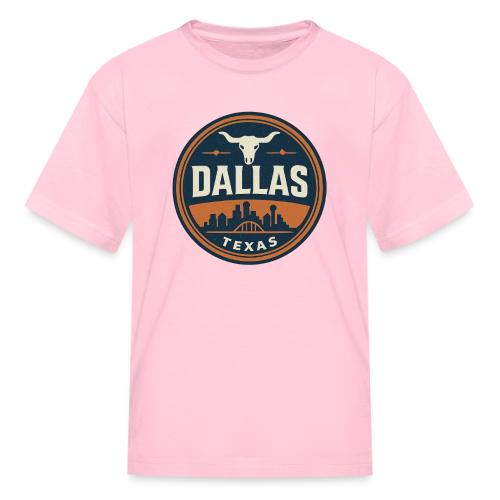 Vintage Dallas Texas Western Skyline Retro Cowboy - Kid's T-Shirt