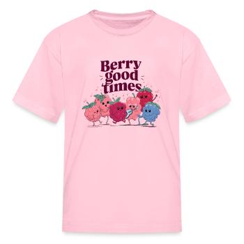 Berry Good Times Berries Red Fruits - Kid's T-Shirt - pink - Front