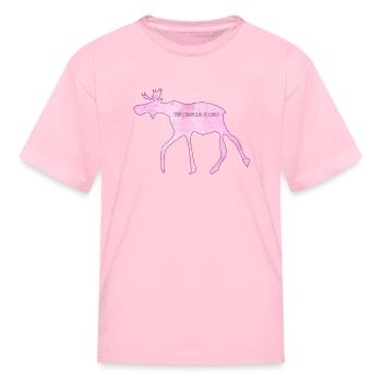 Strawberry Moose - Kid's T-Shirt - pink - Front