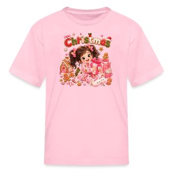 Christmas Girl  - Kid's T-Shirt - pink - Front