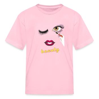 Beauty - Kid's T-Shirt - pink - Front