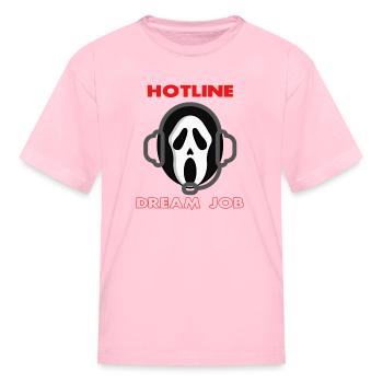 Ghostface Phone Call - Kid's T-Shirt - pink - Front