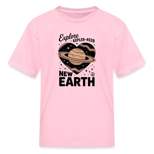 Explore Kepler-452b – New Earth Adventure - Kid's T-Shirt