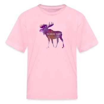 Moose - Kid's T-Shirt - pink - Front