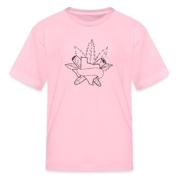 texas pot - Kid's T-Shirt - pink - Front
