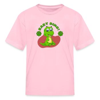 baby dino - Kid's T-Shirt - pink - Front