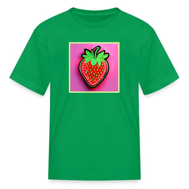 Vibrant Strawberry Neon Sign