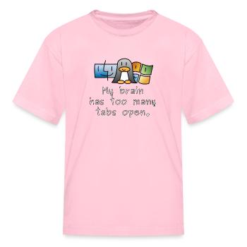 Computer Tabs - Kid's T-Shirt - pink - Front