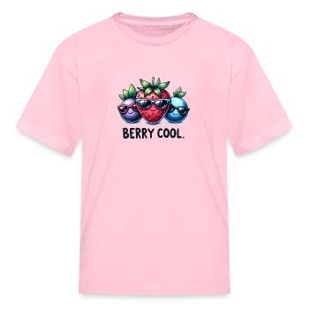 Funny Berry Cool - Kid's T-Shirt - pink - Front