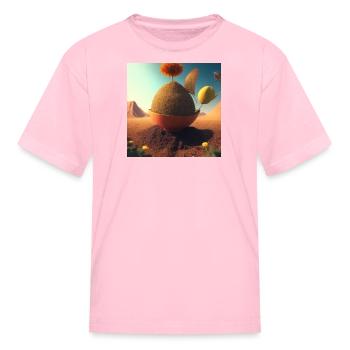 the curious seed - Kid's T-Shirt - pink - Front