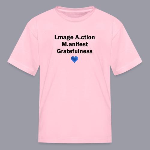 I.mage A.ction M.anifest - Black #1 - Kid's T-Shirt