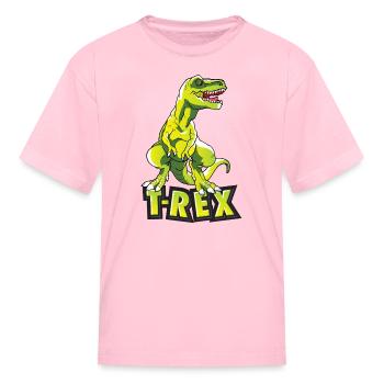 T-Rex - Kid's T-Shirt - pink - Front