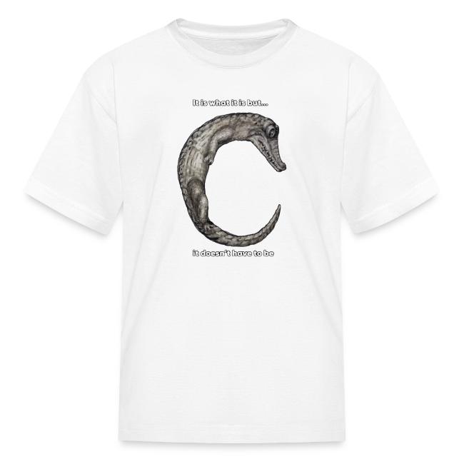 croc with text
