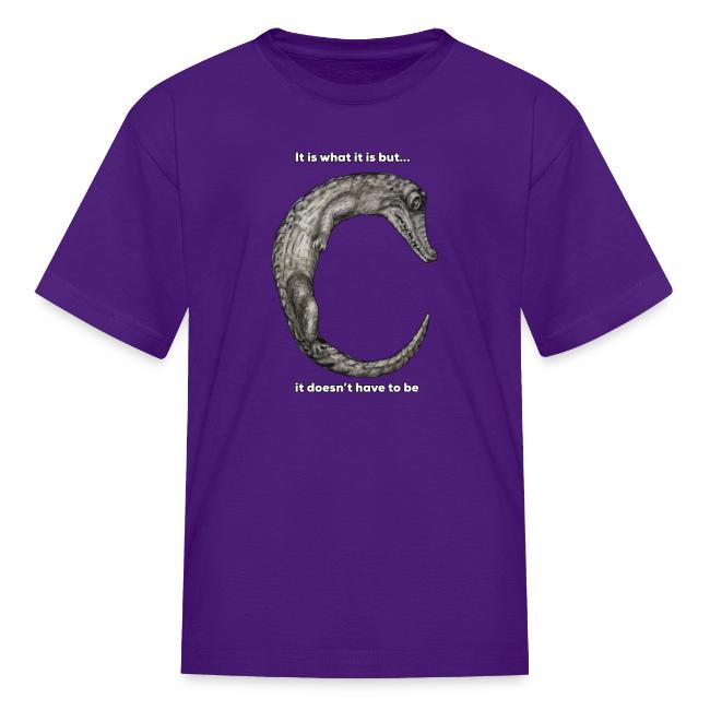 croc with text