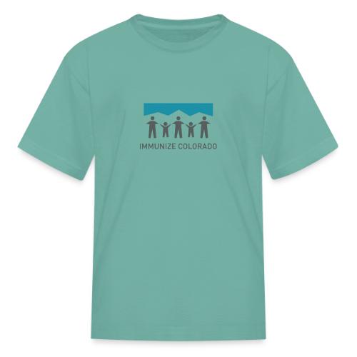 ImmunizeColorado vertical 4c transparent - Kid's T-Shirt
