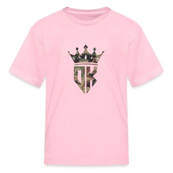 DK Camo - Kid's T-Shirt - pink - Front