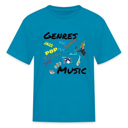 Genres and Music - Kids' T-Shirt