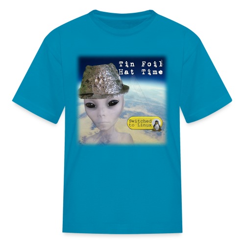 Tin Foil Hat Time (Earth) - Kids' T-Shirt