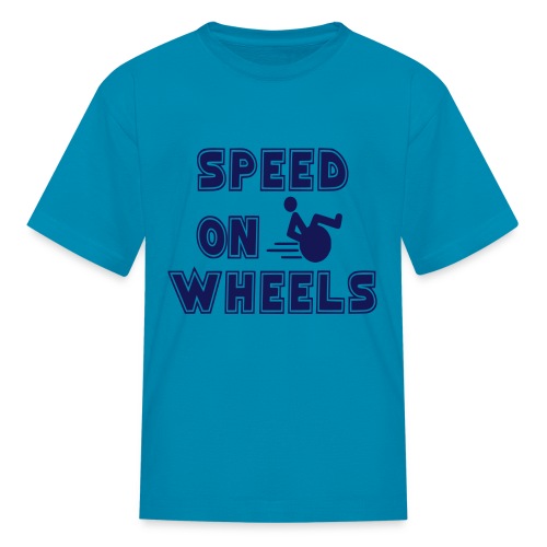Speed on wheels for real fast wheelchair users - Kids' T-Shirt