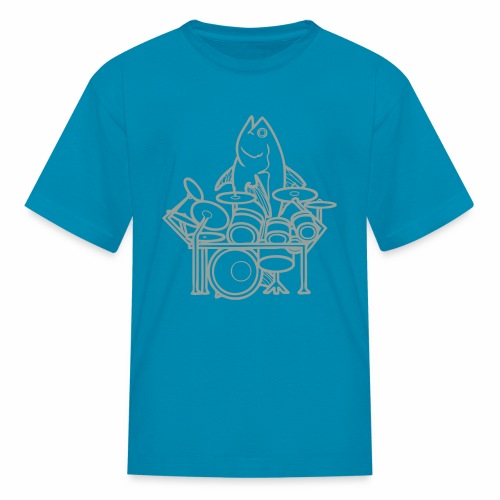 fishsolooutline - Kids' T-Shirt