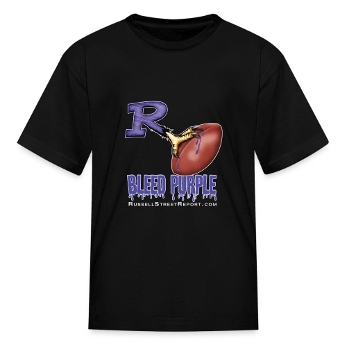 ravens r bleed shirt png - Kids' T-Shirt