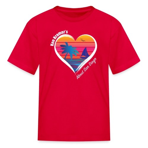 KK ASD HEART WHITE - Kids' T-Shirt